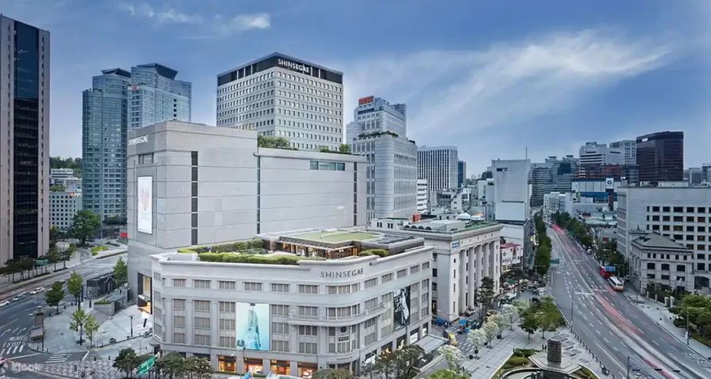 Outside Shinsegae Department Store